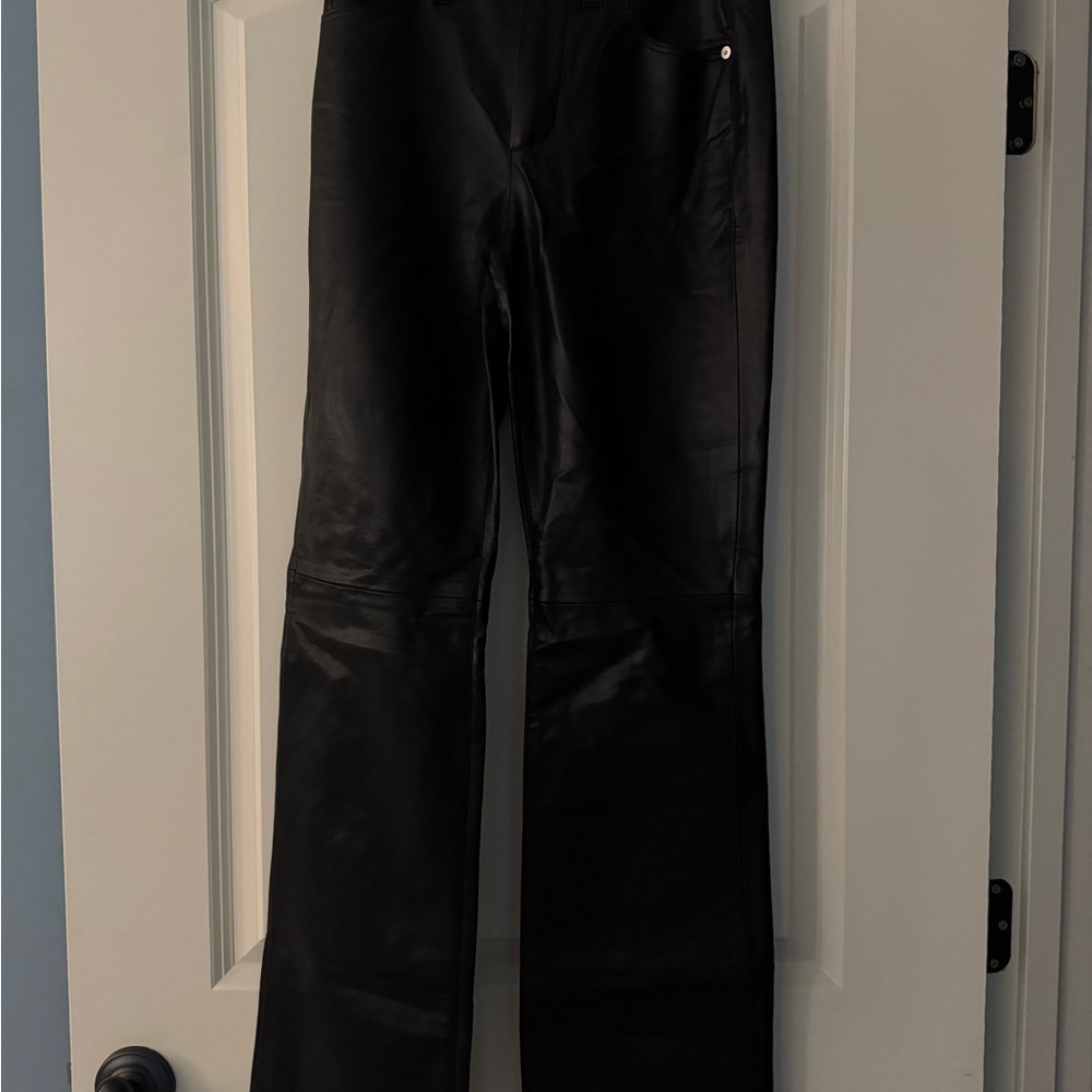 Blank NYC Black Leather Pants